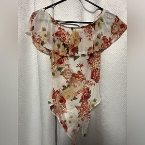 Floral body suit